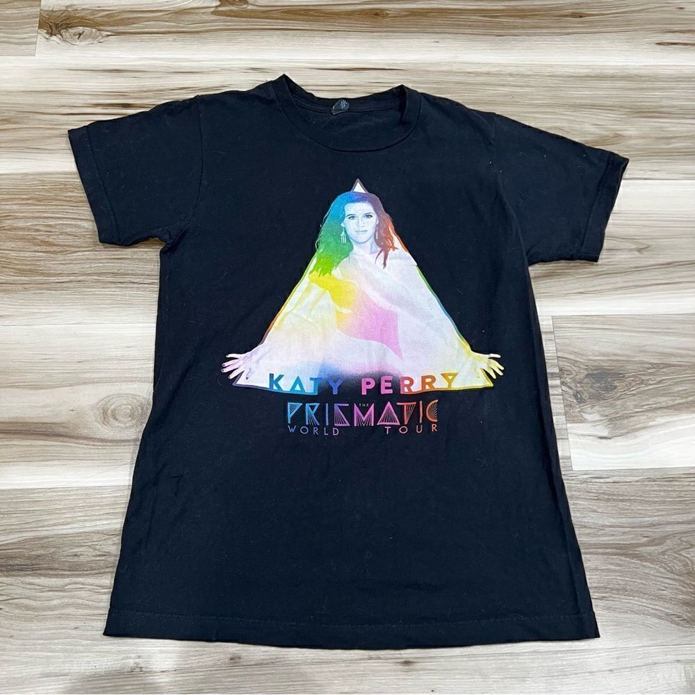 Katy Perry Prismatic World Tour Black Short Sleeve Concert Tee Unisex Small